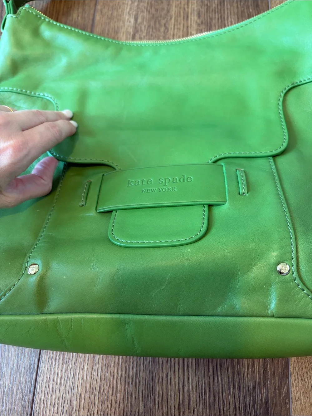 Vintage Kelly Green Kate Spade Shoulder Bag